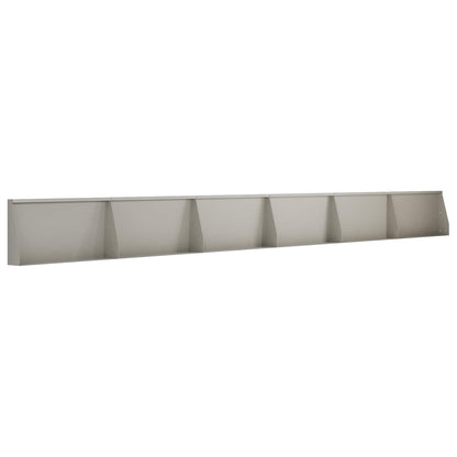 Keerwand 6 st 80 x 12 x 30 cm weervast staal Roestkleurig