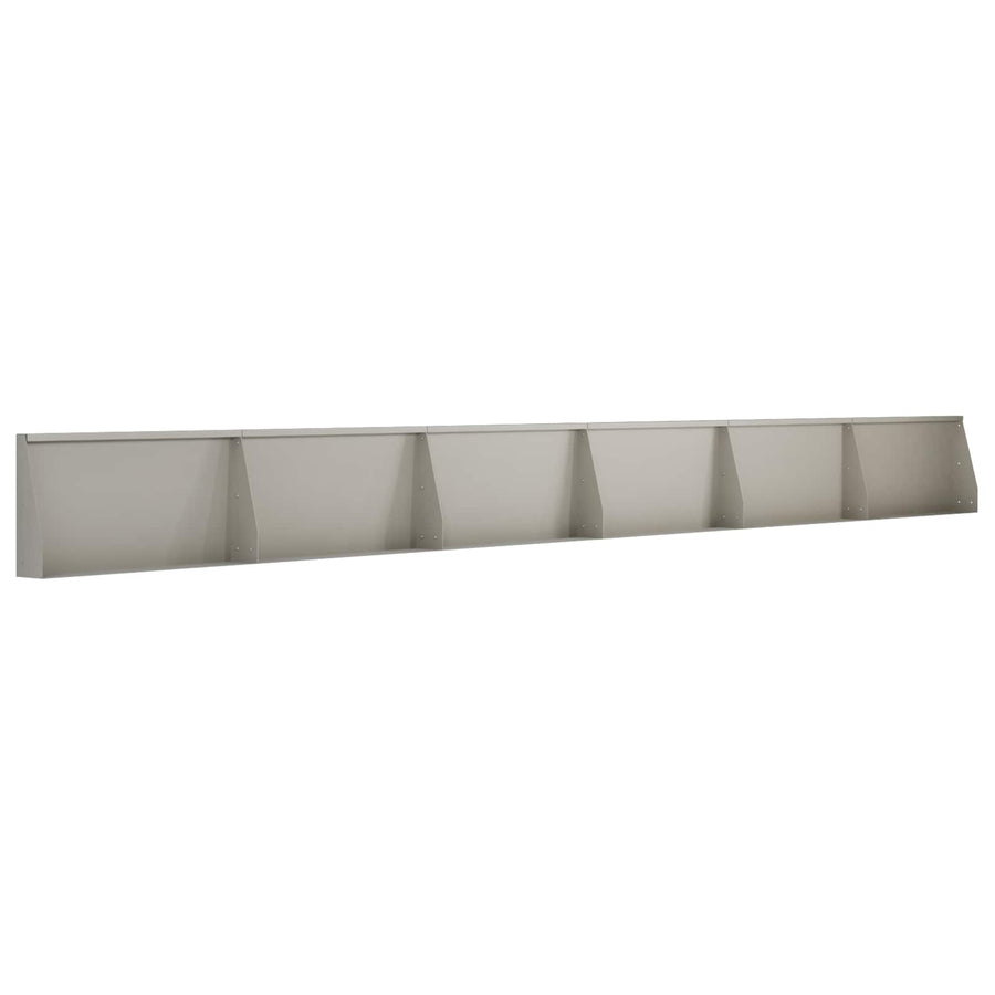 Keerwand 6 st 80 x 12 x 30 cm weervast staal Roestkleurig
