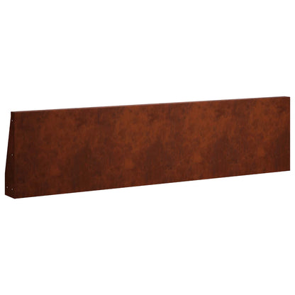 Keerwand 6 st 80 x 12 x 30 cm weervast staal Roestkleurig