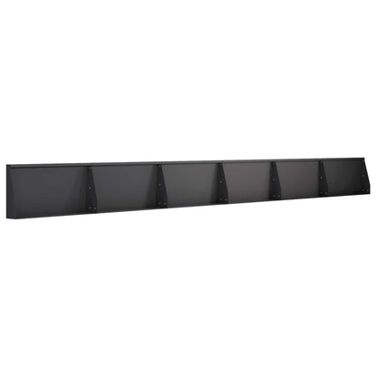 Keerwand 6 st 80 x 12 x 40 cm Staal Zwart