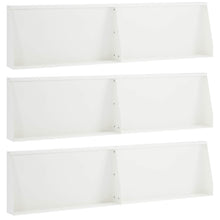Keerwand 6 st 80 x 12 x 40 cm Staal Wit