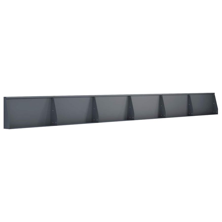 Keerwand 6 st 80 x 12 x 40 cm Staal Antraciet