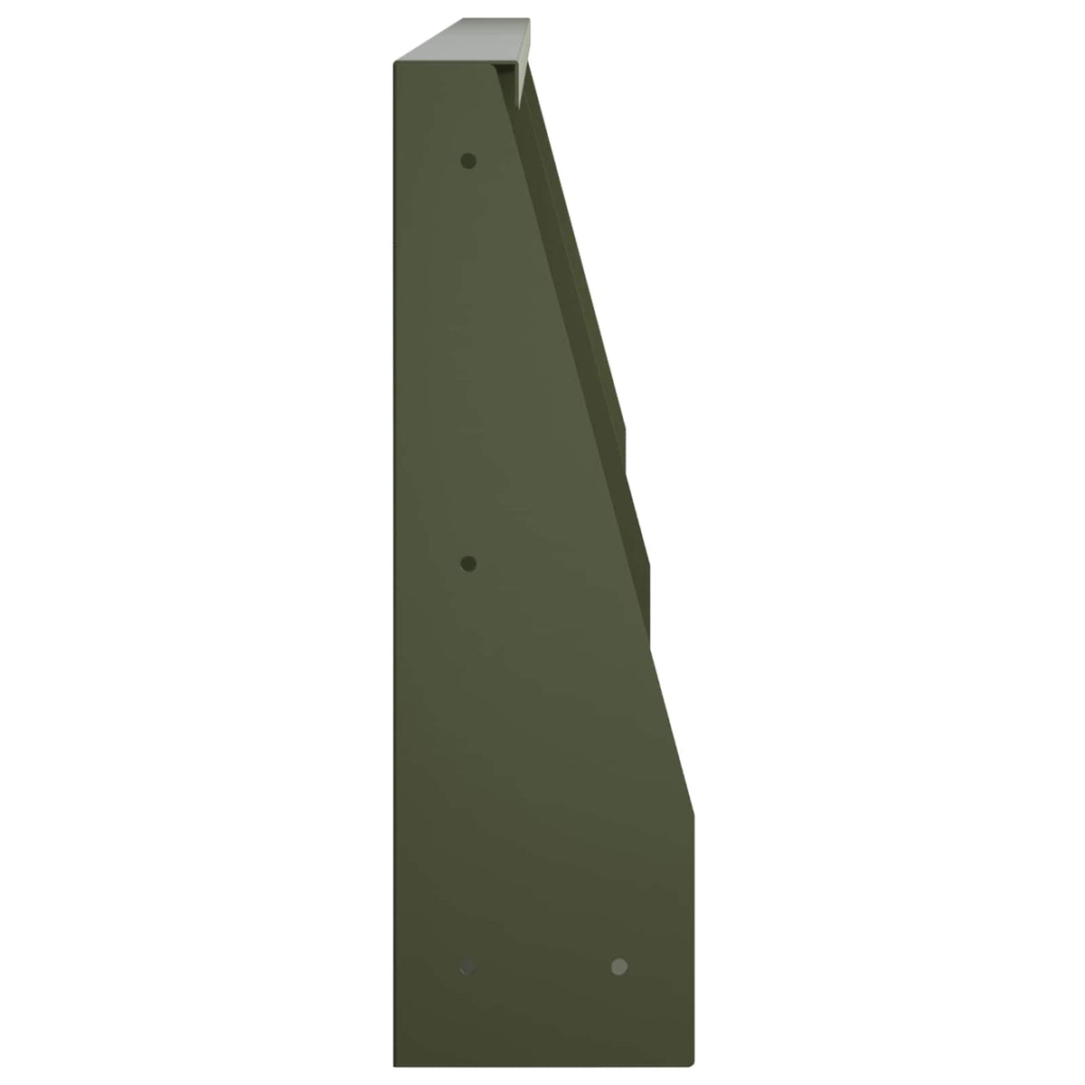 Keerwand 6 st 80 x 12 x 40 cm Staal Olijfgroen