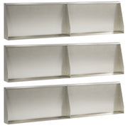 Keerwand roestvrij staal zilver 6 st 480 cm