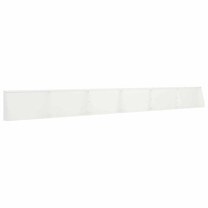 Keerwand 6 st 80 x 12 x 50 cm Staal Wit