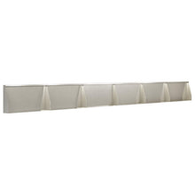 Keerwand 6 st 80 x 12 x 50 cm Roestvrij staal zilver