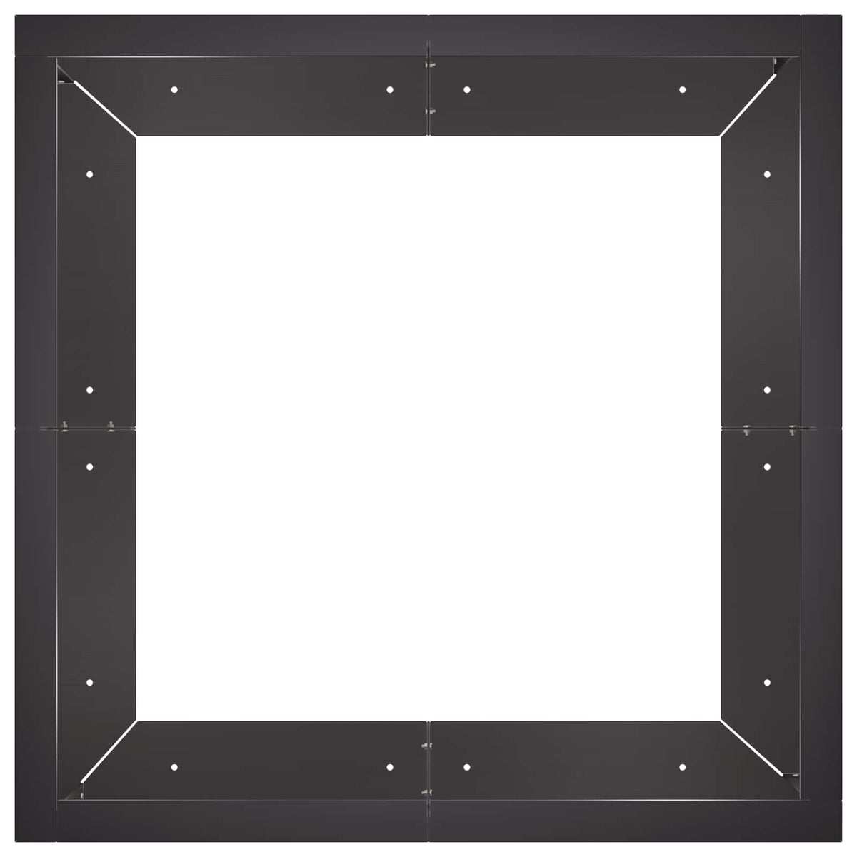 Retentiewall 4 st 100 x 100 x 30 cm Staal Zwart