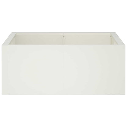 Retentiewall 4 st 100 x 100 x 30 cm Staal Wit