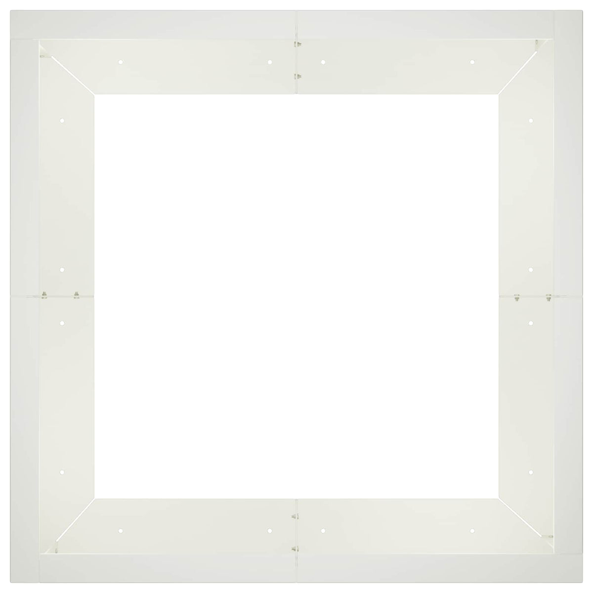 Retentiewall 4 st 100 x 100 x 30 cm Staal Wit