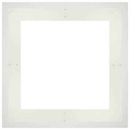 Retentiewall 4 st 100 x 100 x 30 cm Staal Wit