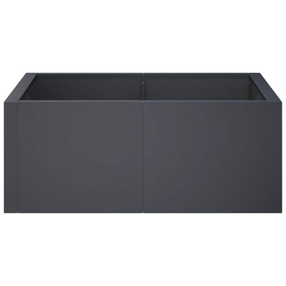 Retentiewall 4 st 100 x 100 x 30 cm Staal Antraciet