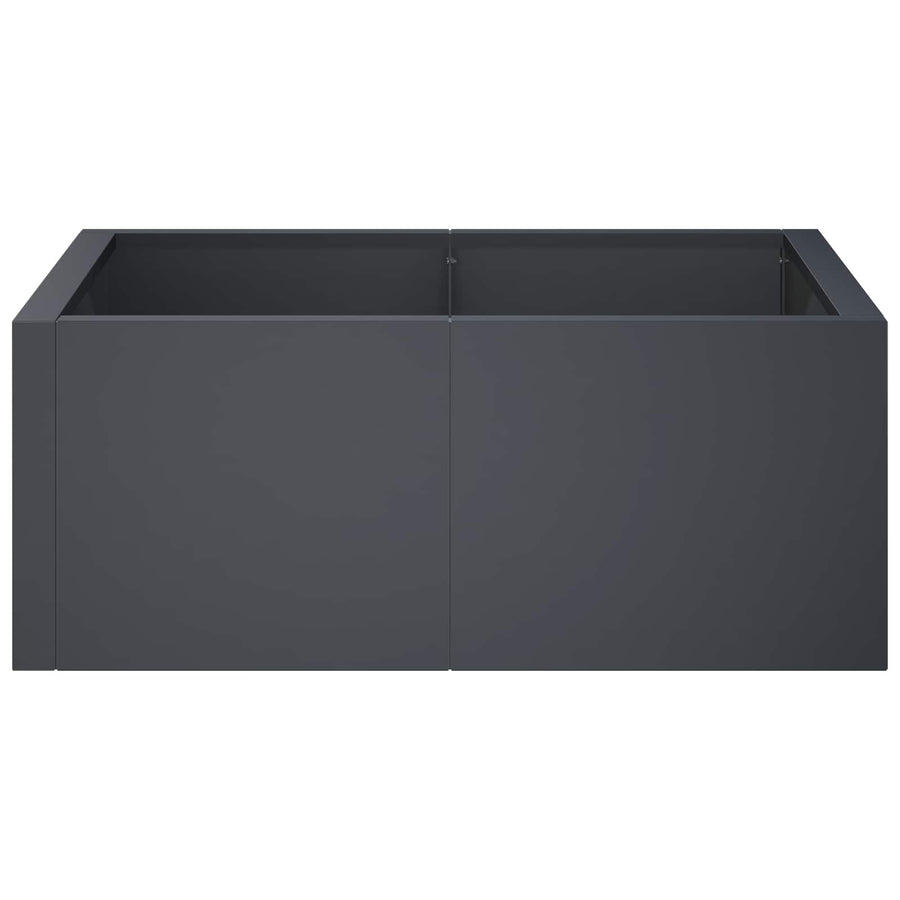 Retentiewall 4 st 100 x 100 x 30 cm Staal Antraciet