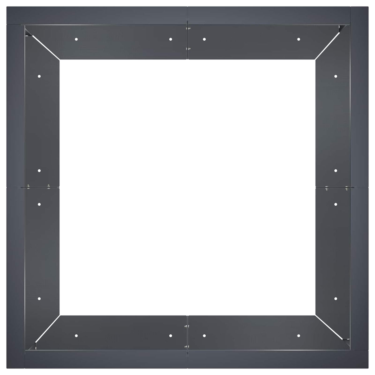 Retentiewall 4 st 100 x 100 x 30 cm Staal Antraciet