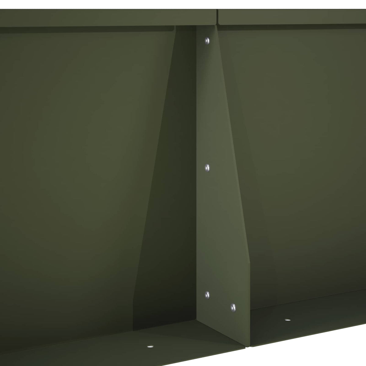 Retentiewall 4 st 100 x 100 x 30 cm Staal Olijfgroen