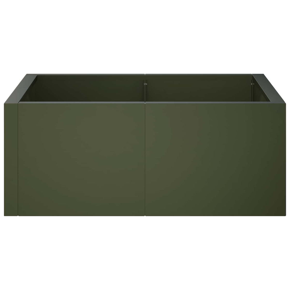 Retentiewall 4 st 100 x 100 x 30 cm Staal Olijfgroen