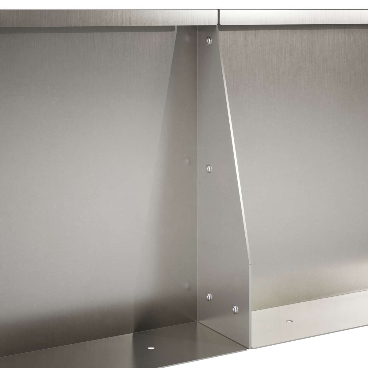 Retentiewall 4 st 100 x 100 x 30 cm Roestvrij staal zilver