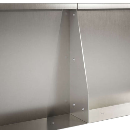 Retentiewall 4 st 100 x 100 x 30 cm Roestvrij staal zilver