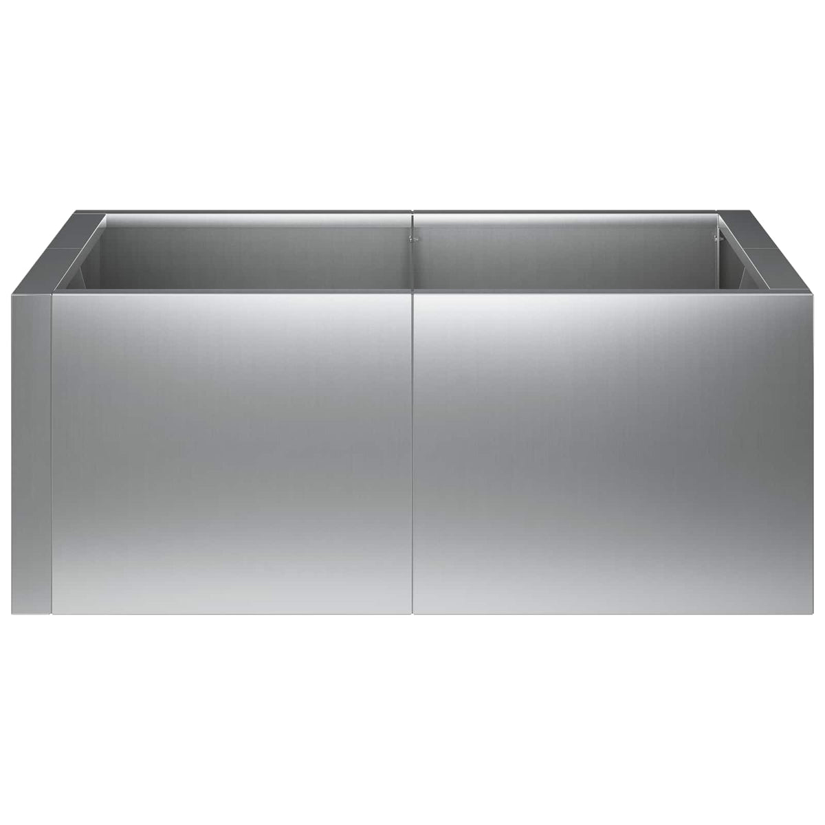Retentiewall 4 st 100 x 100 x 30 cm Gegalvaniseerd staal zilver
