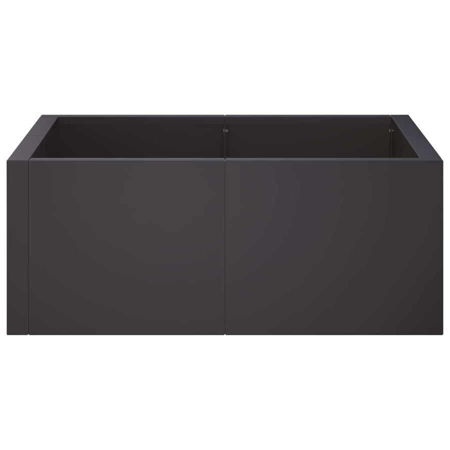 Retentiewall 4 st 100 x 100 x 40 cm Staal Zwart