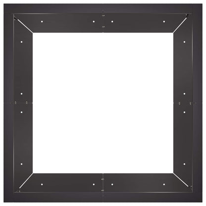 Retentiewall 4 st 100 x 100 x 40 cm Staal Zwart