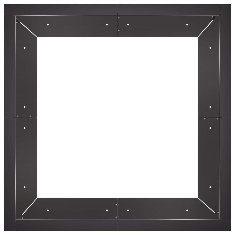 Retentiewall 4 st 100 x 100 x 40 cm Staal Zwart