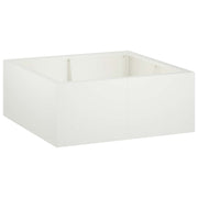 Retentiewall 4 st 100x100x40 cm staal wit