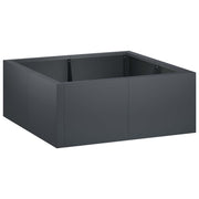Retentiewall 4 st 100x100x40 cm staal antraciet