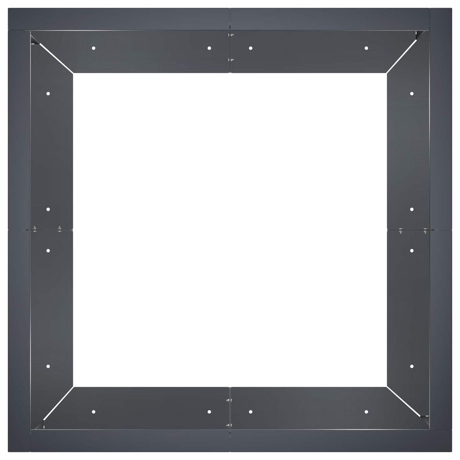 Retentiewall 4 st 100 x 100 x 40 cm Staal Antraciet
