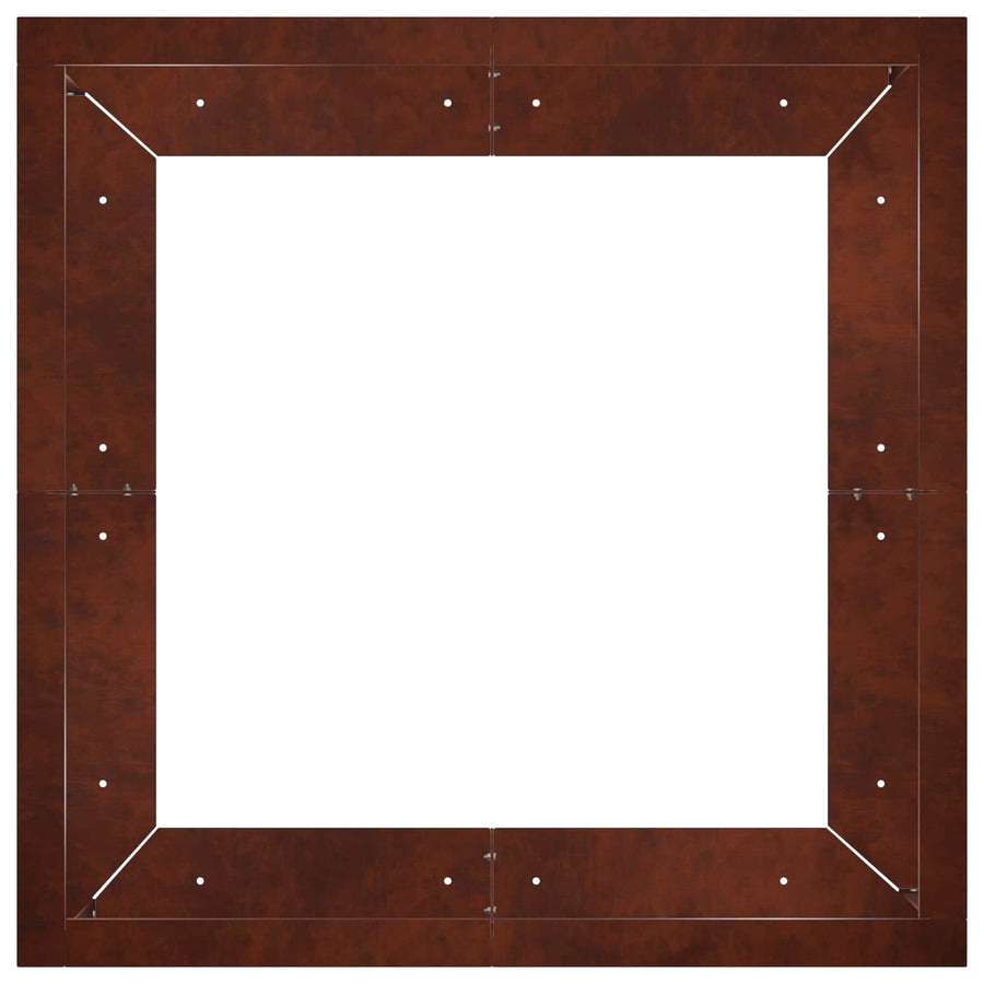 Retentiewall 4 st 100 x 100 x 40 cm weervast staal Roestkleurig