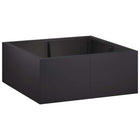 Keerwand 4 st 100x100x50 cm staal zwart