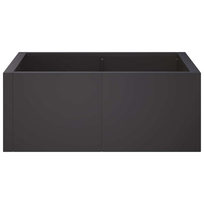 Retentiewall 4 st 100 x 100 x 50 cm Staal Zwart