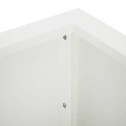 Retentiewall 4 st 100 x 100 x 50 cm Staal Wit