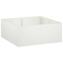 Retentiewall 4 st 100 x 100 x 50 cm Staal Wit