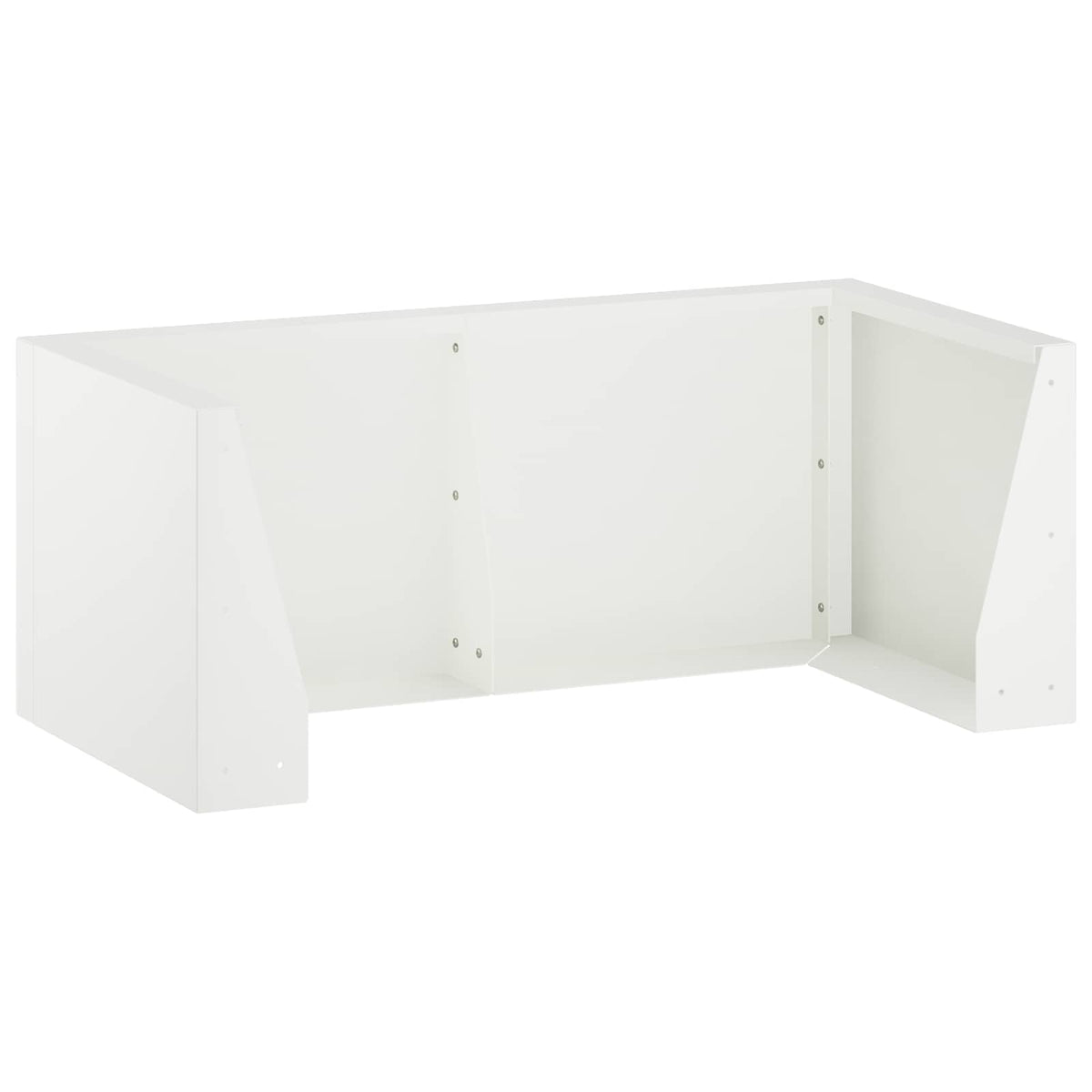 Retentiewall 4 st 100 x 100 x 50 cm Staal Wit