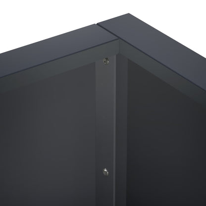 Retentiewall 4 st 100 x 100 x 50 cm Staal Antraciet
