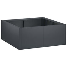 Retentiewall 4 st 100 x 100 x 50 cm Staal Antraciet