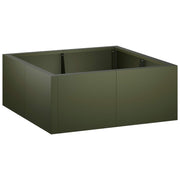 Retentiewall staal olijfgroen 4 stuks 100x50 cm