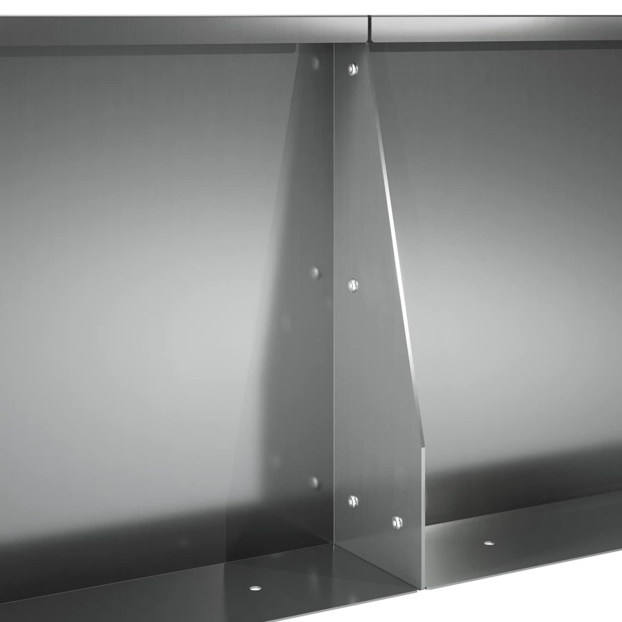 Retentiewall 4 st 100 x 100 x 50 cm Gegalvaniseerd staal zilver