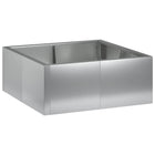 Keermuur 100x100x50 cm gegalvaniseerd staal zilver