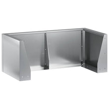 Retentiewall 4 st 100 x 100 x 50 cm Gegalvaniseerd staal zilver