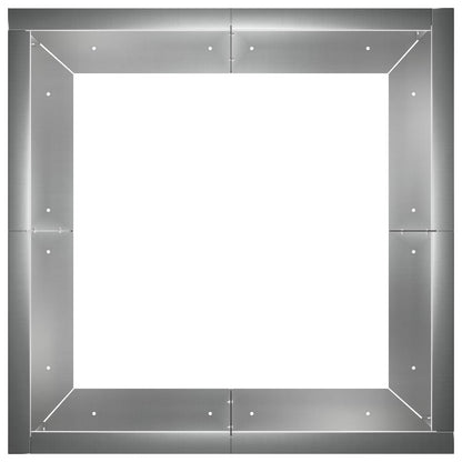 Retentiewall 4 st 100 x 100 x 50 cm Gegalvaniseerd staal zilver