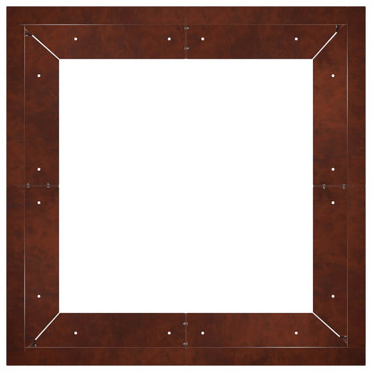 Retentiewall 4 st 100 x 100 x 50 cm weervast staal Roestkleurig