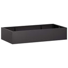 Keerwand staal 200x100x30 cm zwart