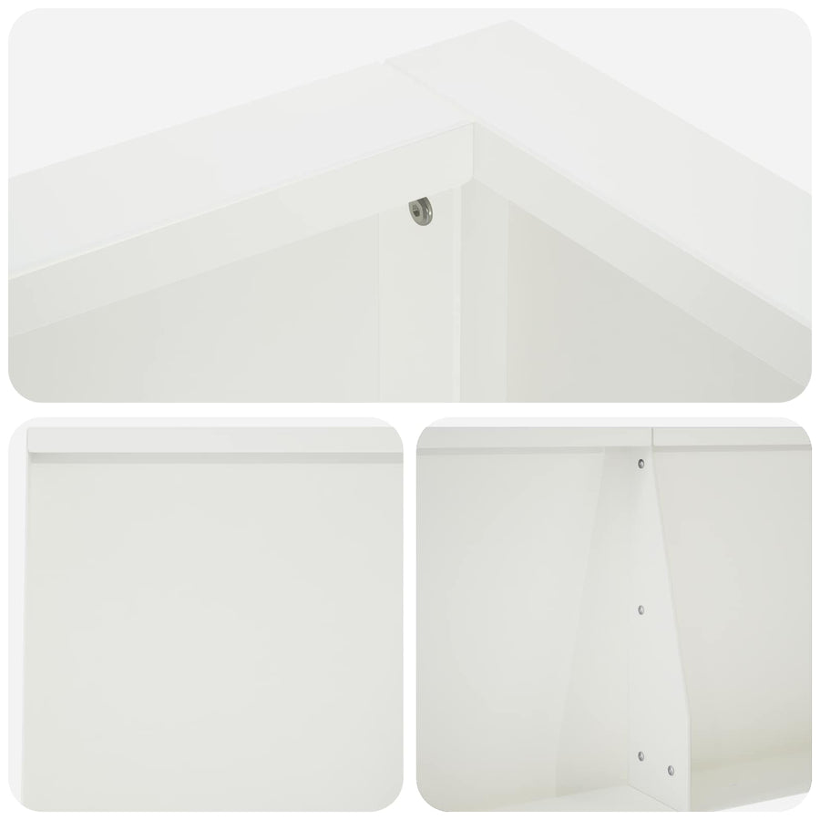 Retentiewall 6 st 200 x 100 x 30 cm Staal Wit