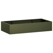 Keerwand 200x100x30 cm staal olijfgroen