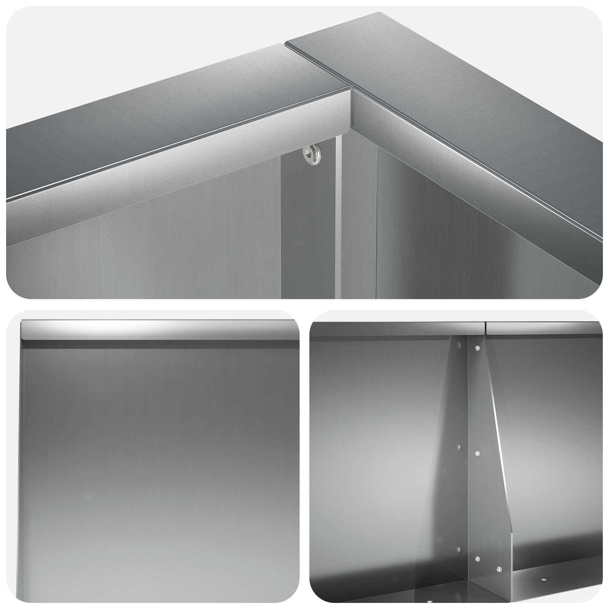 Retentiewall 6 st 200 x 100 x 30 cm Gegalvaniseerd staal zilver