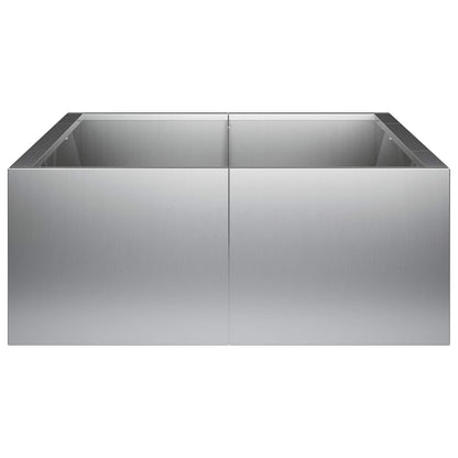Retentiewall 6 st 200 x 100 x 30 cm Gegalvaniseerd staal zilver