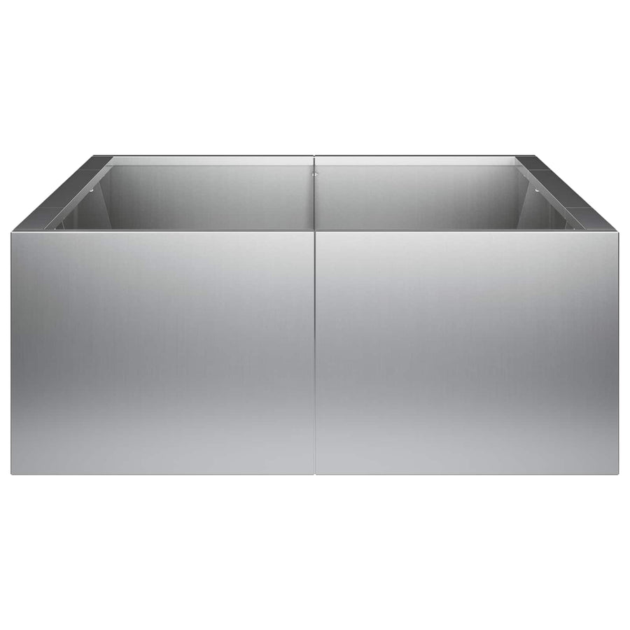 Retentiewall 6 st 200 x 100 x 30 cm Gegalvaniseerd staal zilver