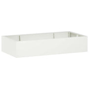 Retentiewall 200x100x40 cm staal wit 6 stuks