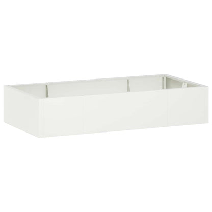Retentiewall 6 st 200 x 100 x 40 cm Staal Wit